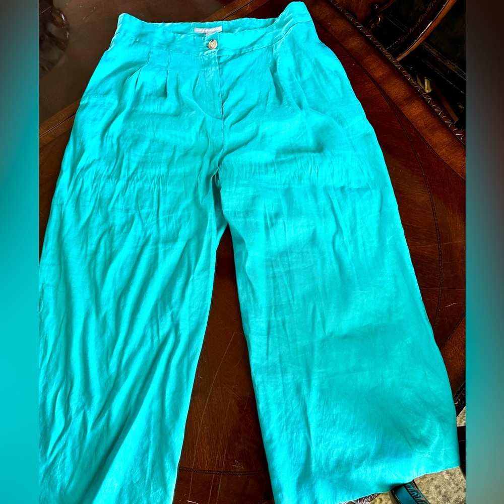 Antonio Melani linen cropped pants